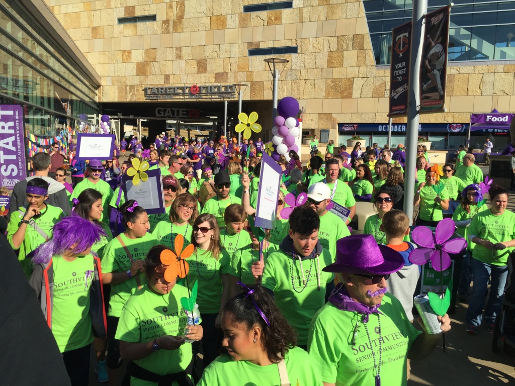 2016 Walk to End Alzheimer's-Southview Senior Communities-Walking to spreading Alzheimer's Awareness
